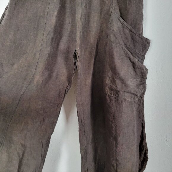 Blue Fish Womens 3159 Hand dyed Klee Pants Umber Coal Size 1 Art to Wear New - Picture 3 of 15